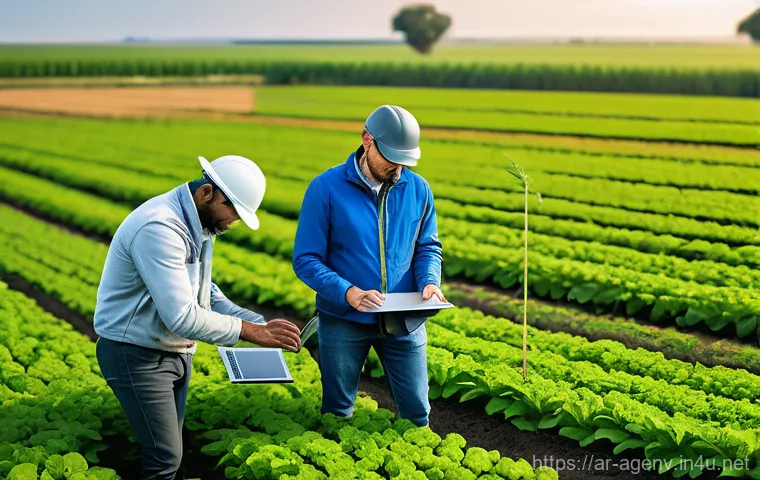 농업환경기술자 자격증과 기업 연계 사례 - **Prompt 1: The Visionary Agro-Environmental Engineer**
    A highly detailed, realistic photograph ...